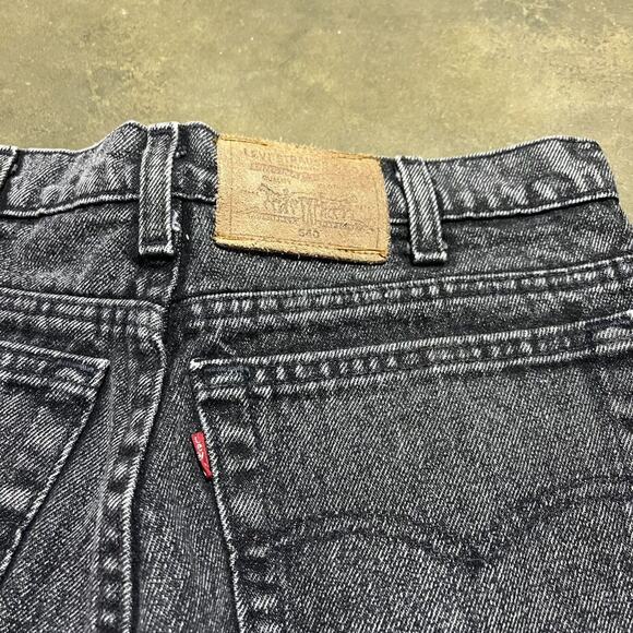 Vintage 90s Levi's 540 Black Straight Leg Jeans 31x31 - Picture 3 of 3